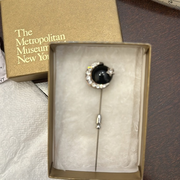 Moon And Stars Stickpin from the MET Museum of Art NYC - Picture 2 of 5